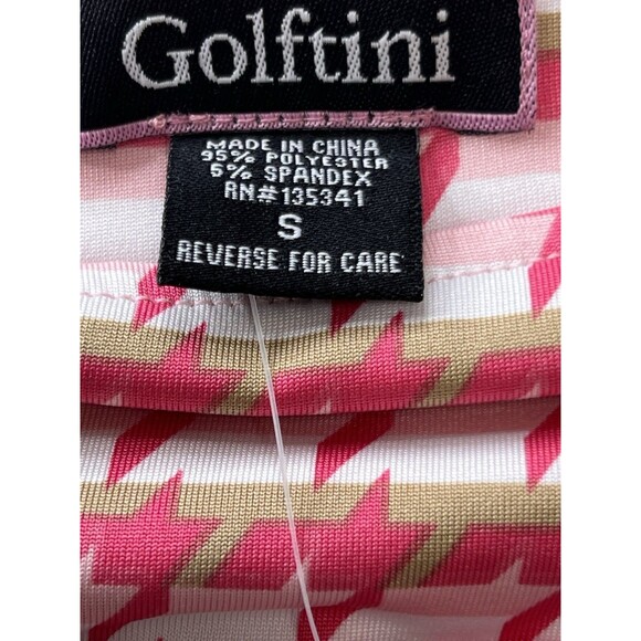 NEW Golftini Women Pull-On Friendship Ruffle Skort Pink White Tan Golf Tennis S - Picture 6 of 10